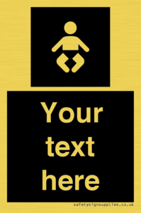 Custom information: black panel baby change